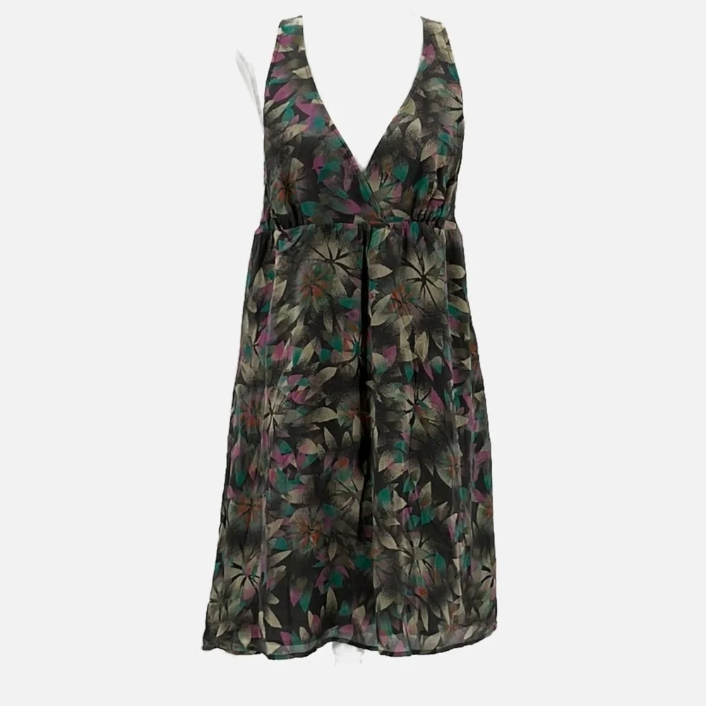 Flounce TBD Silk Racerback Sleeveless Dress - Size Large